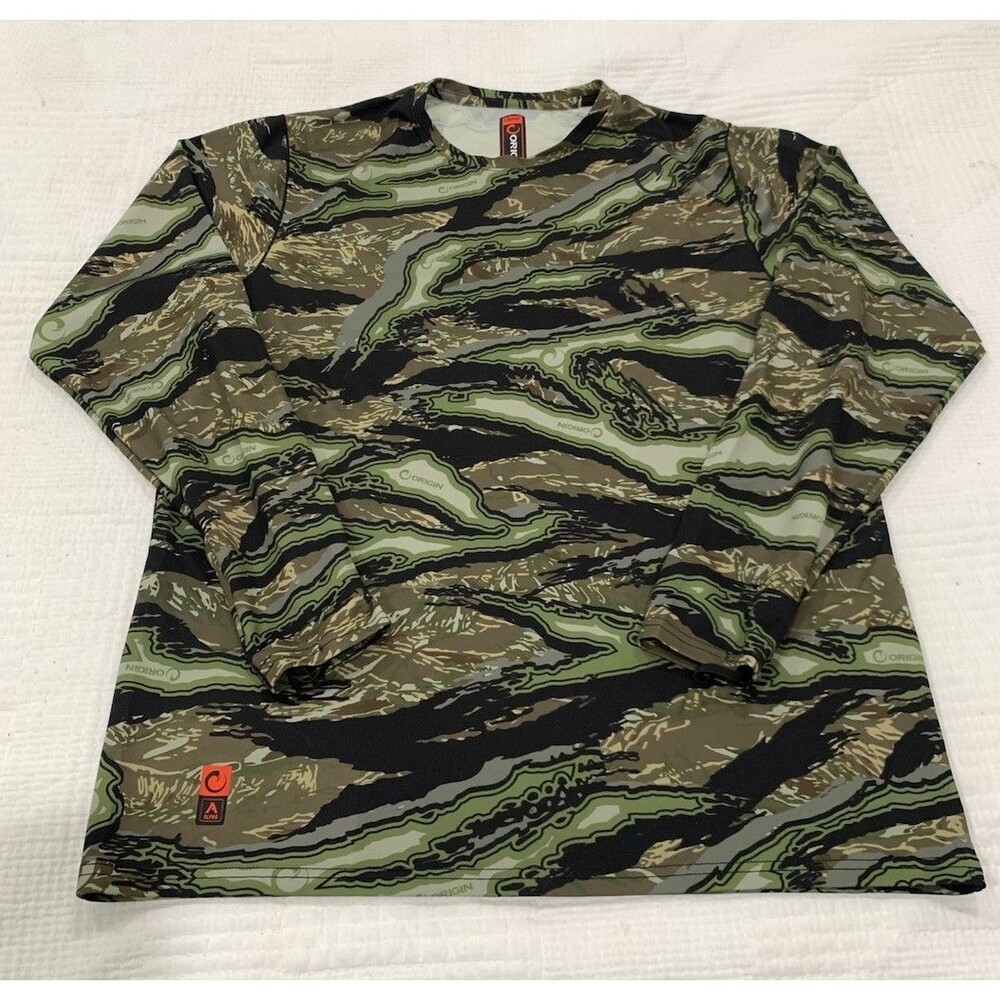 ORIGIN FX Field Explorer Tetraloc Lyte Mens Large Camo Short Sleeve Shirt USA